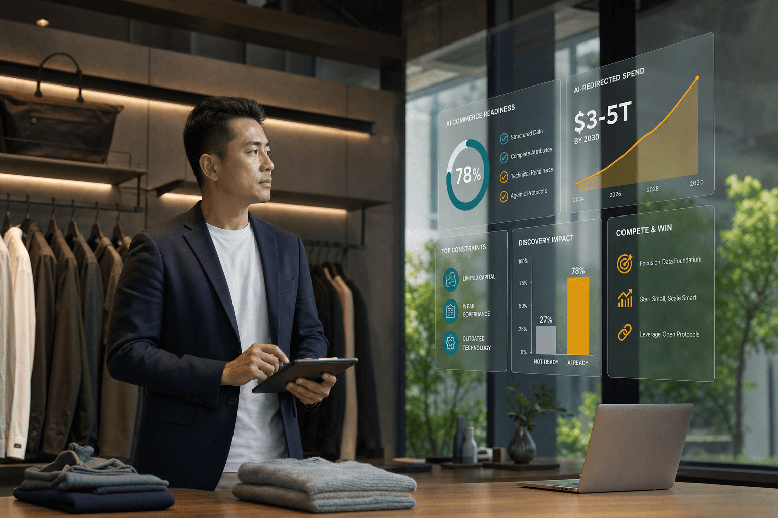 How Can Shopify Merchants Overcome Capital and Tech Constraints to Win in AI Commerce?